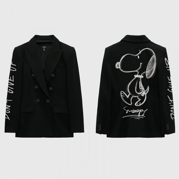 BLAZER SNOOPY BLACK, "DON´T GIVE UP"